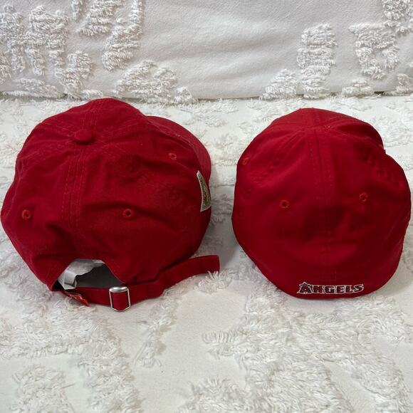 NEW ERA Los Angeles Angles Baseball Cap Lot of 2 Daddy and Me Fan Gear Game Day - Picture 2 of 8